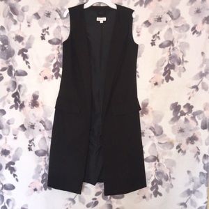 Black Sleeveless Blazer